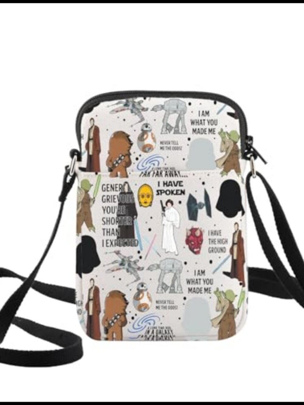 Canvas Crossbody Bag Cartoon Movie Inspired Sling Purse